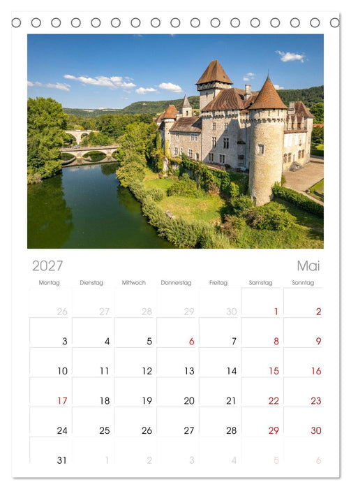 Frankreich - Franche-Comté (CALVENDO Tischplaner A5H 2027)
