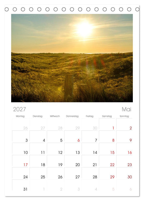 feeling Sylt (CALVENDO Tischplaner A5H 2027)