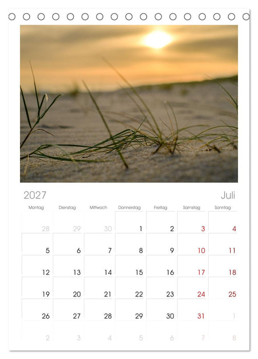 feeling Sylt (CALVENDO Tischplaner A5H 2027)