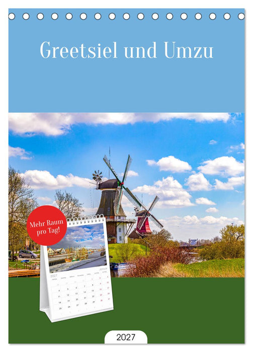 Greetsiel und Umzu (CALVENDO Tischplaner A5H 2027)