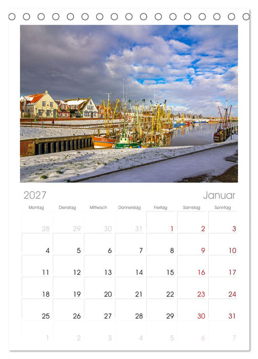 Greetsiel und Umzu (CALVENDO Tischplaner A5H 2027)
