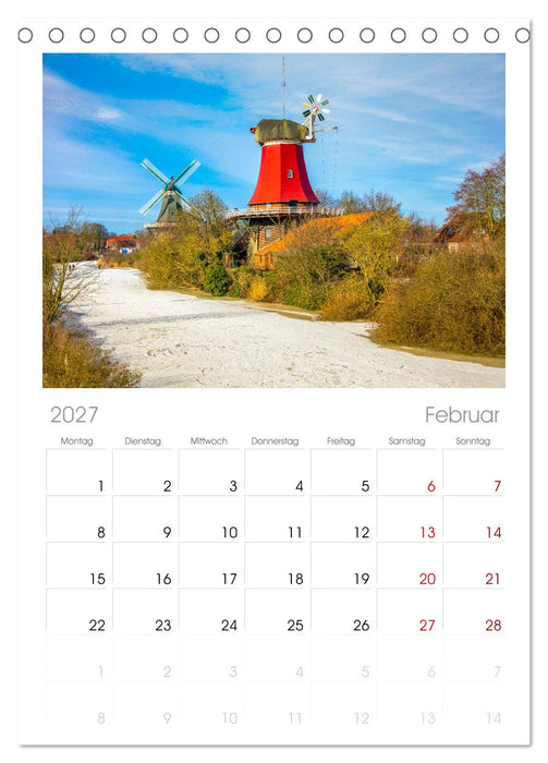 Greetsiel und Umzu (CALVENDO Tischplaner A5H 2027)