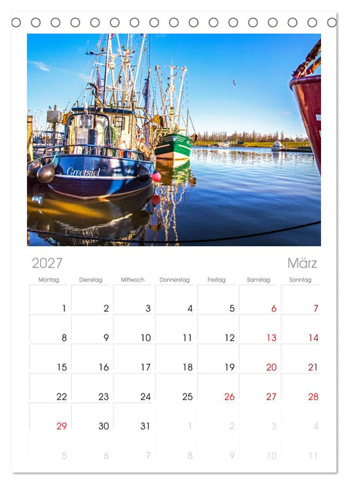 Greetsiel und Umzu (CALVENDO Tischplaner A5H 2027)