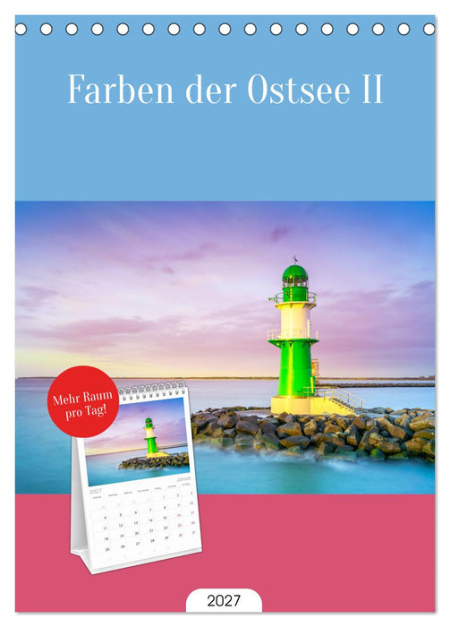 Farben der Ostsee II (CALVENDO Tischplaner A5H 2027)