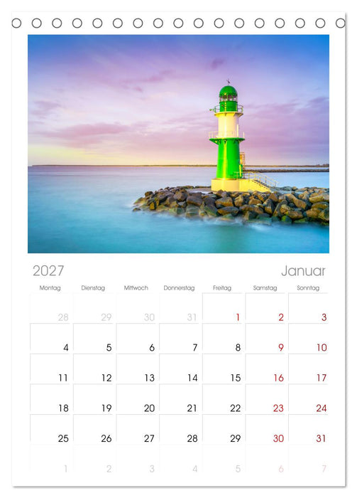 Farben der Ostsee II (CALVENDO Tischplaner A5H 2027)