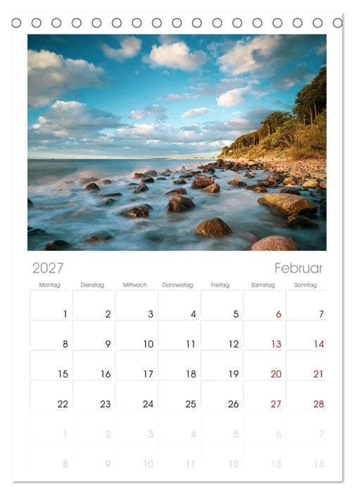 Farben der Ostsee II (CALVENDO Tischplaner A5H 2027)