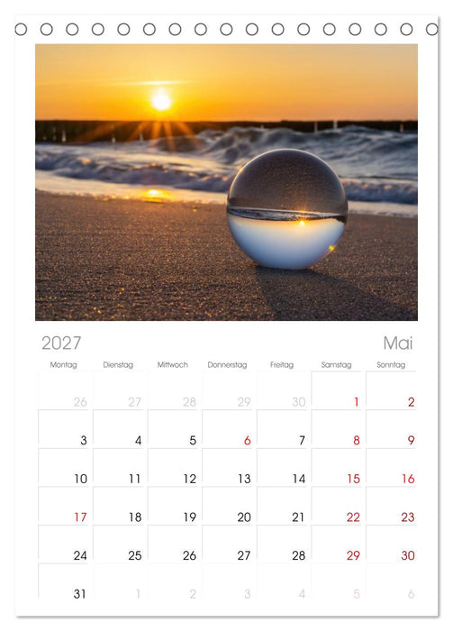 Farben der Ostsee II (CALVENDO Tischplaner A5H 2027)