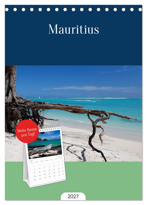 Mauritius (CALVENDO Tischplaner A5H 2027)
