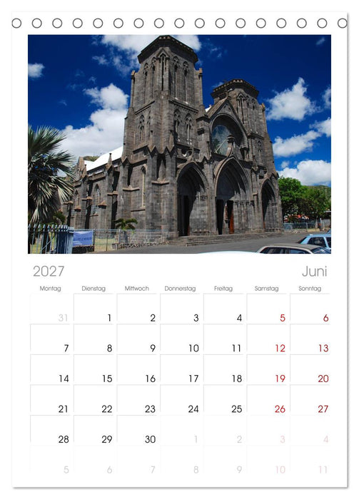 Mauritius (CALVENDO Tischplaner A5H 2027)