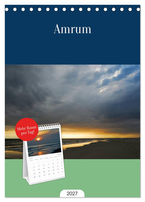 Amrum (CALVENDO Tischplaner A5H 2027)