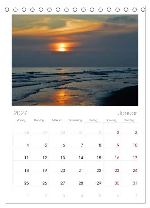 Amrum (CALVENDO Tischplaner A5H 2027)