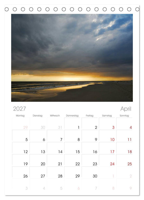 Amrum (CALVENDO Tischplaner A5H 2027)
