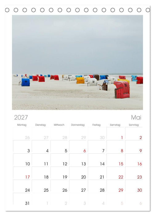 Amrum (CALVENDO Tischplaner A5H 2027)