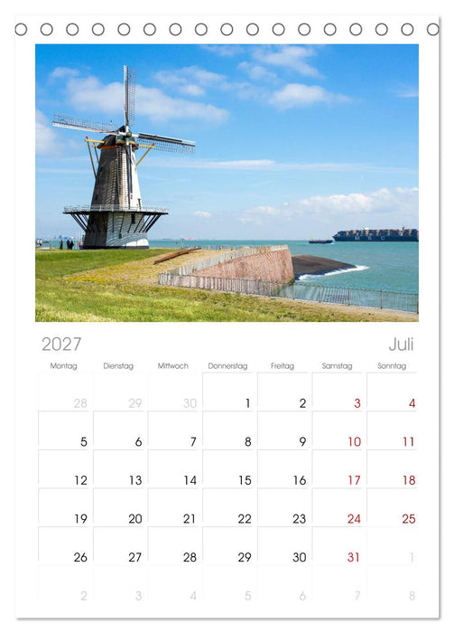 Zeeland (CALVENDO Tischplaner A5H 2027)