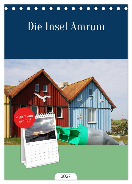 Die Insel Amrum (CALVENDO Tischplaner A5H 2027)