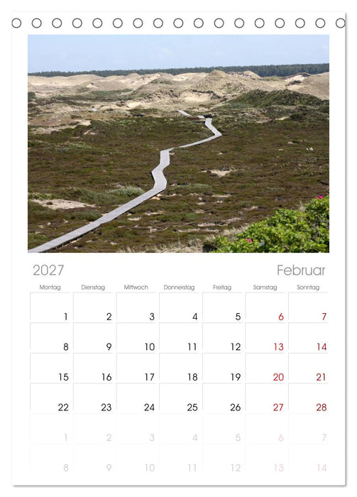 Die Insel Amrum (CALVENDO Tischplaner A5H 2027)