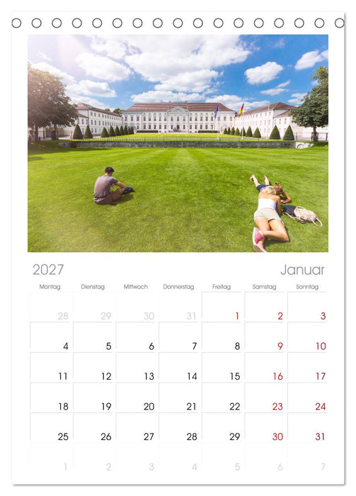 SOMMER IN BERLIN (CALVENDO Tischplaner A5H 2027)