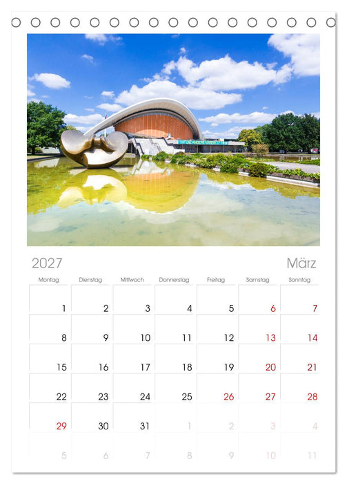 SOMMER IN BERLIN (CALVENDO Tischplaner A5H 2027)