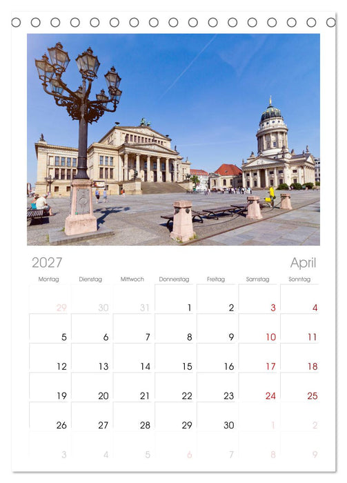 SOMMER IN BERLIN (CALVENDO Tischplaner A5H 2027)