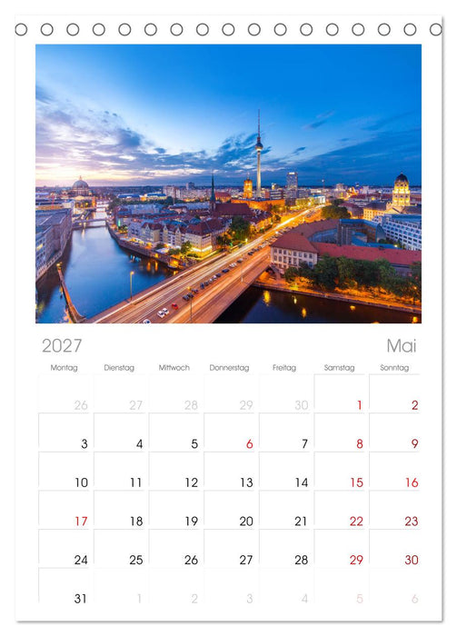 SOMMER IN BERLIN (CALVENDO Tischplaner A5H 2027)