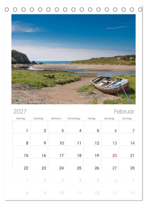 Irland. Wild Atlantic Views. (CALVENDO Tischplaner A5H 2027)