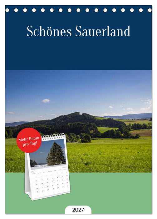 Schönes Sauerland (CALVENDO Tischplaner A5H 2027)