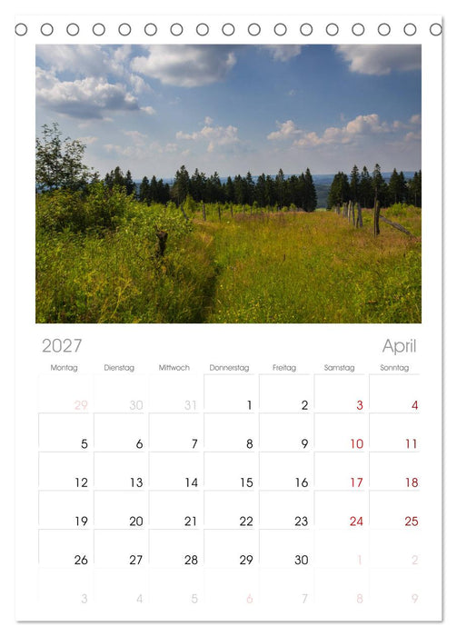 Schönes Sauerland (CALVENDO Tischplaner A5H 2027)