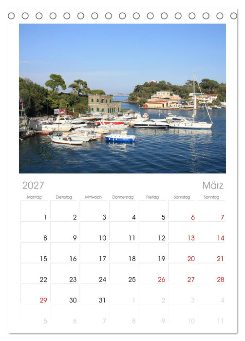 Ischia (CALVENDO Tischplaner A5H 2027)