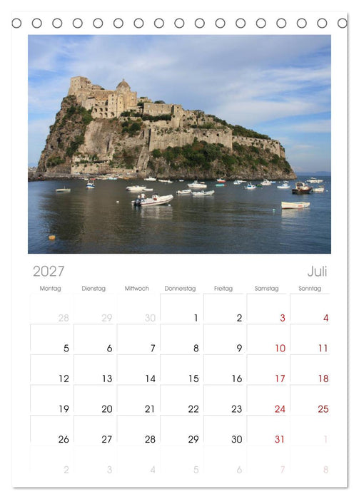 Ischia (CALVENDO Tischplaner A5H 2027)