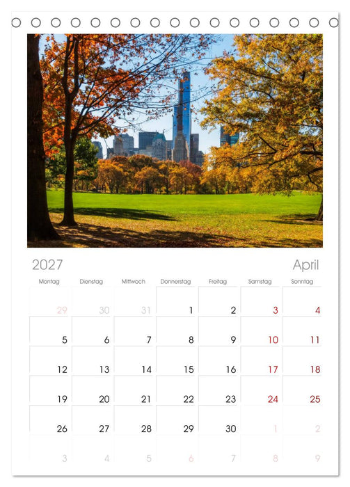 New York Impressionen (CALVENDO Tischplaner A5H 2027)