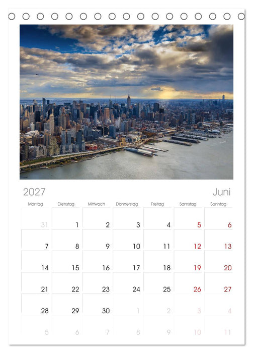 New York Impressionen (CALVENDO Tischplaner A5H 2027)