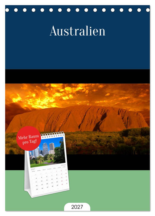 Australien (CALVENDO Tischplaner A5H 2027)
