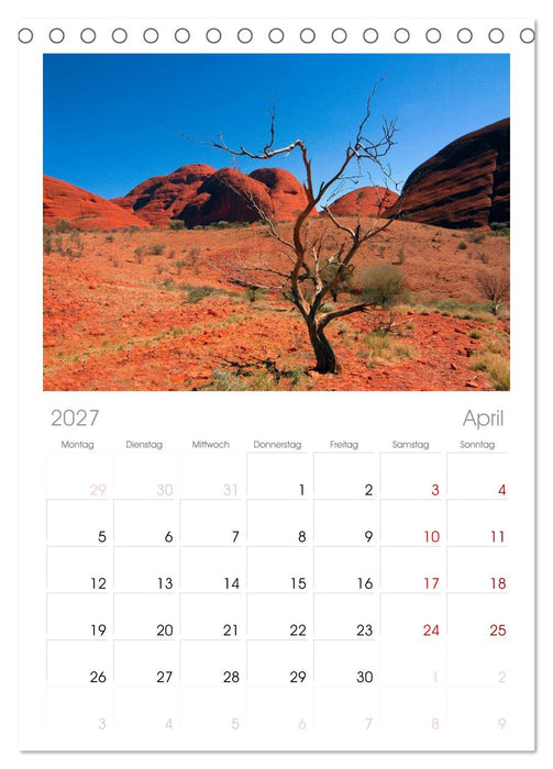 Australien (CALVENDO Tischplaner A5H 2027)