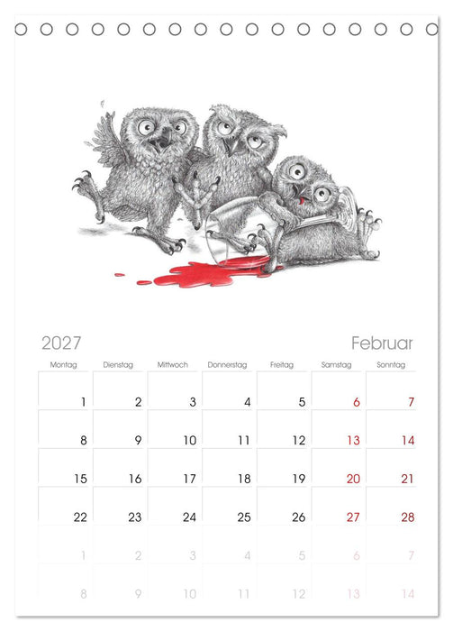 TIERONISCH (CALVENDO Tischplaner A5H 2027)