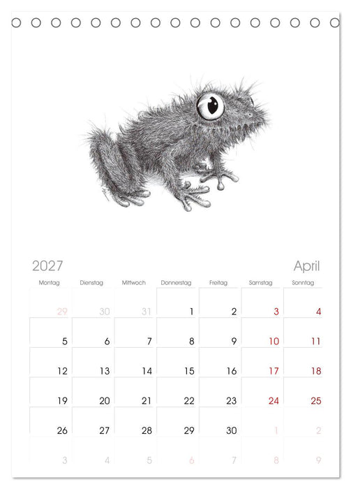 TIERONISCH (CALVENDO Tischplaner A5H 2027)