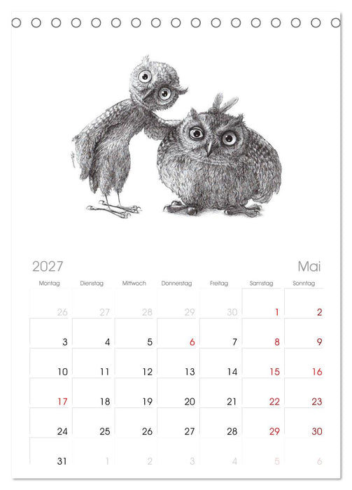 TIERONISCH (CALVENDO Tischplaner A5H 2027)