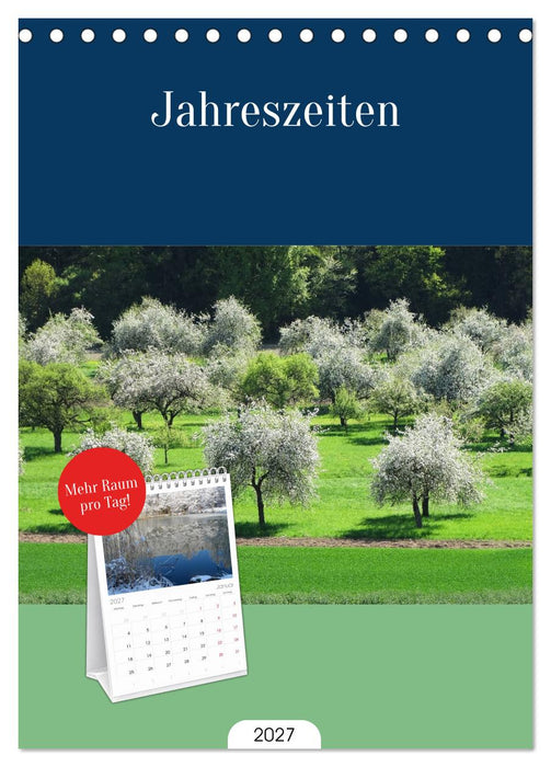 Jahreszeiten (CALVENDO Tischplaner A5H 2027)