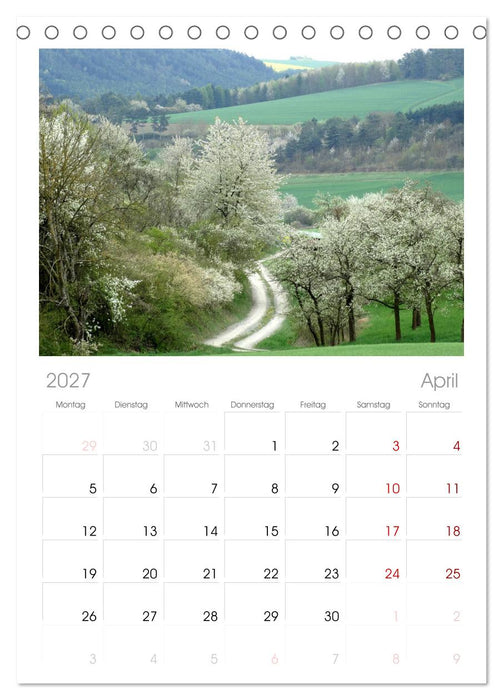 Jahreszeiten (CALVENDO Tischplaner A5H 2027)