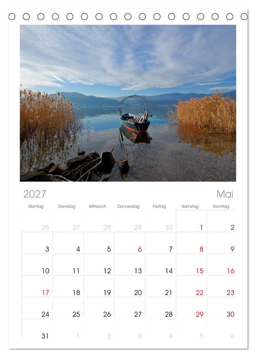 Lago Maggiore (CALVENDO Tischplaner A5H 2027)