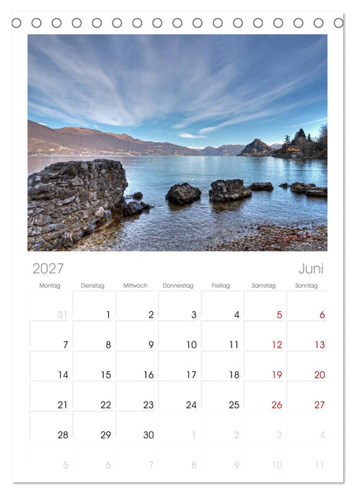 Lago Maggiore (CALVENDO Tischplaner A5H 2027)