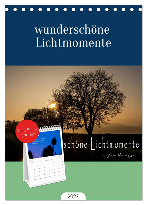 wunderschöne Lichtmomente (CALVENDO Tischplaner A5H 2027)