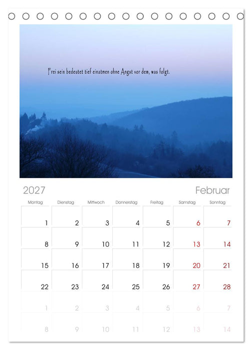 wunderschöne Lichtmomente (CALVENDO Tischplaner A5H 2027)