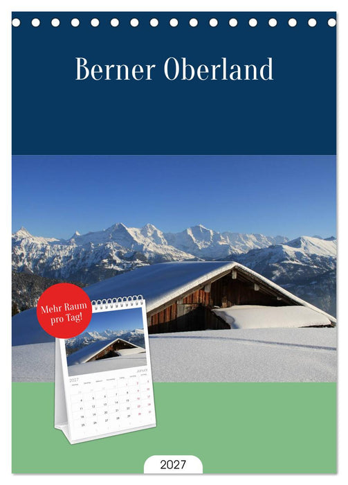 Berner Oberland (CALVENDO Tischplaner A5H 2027)