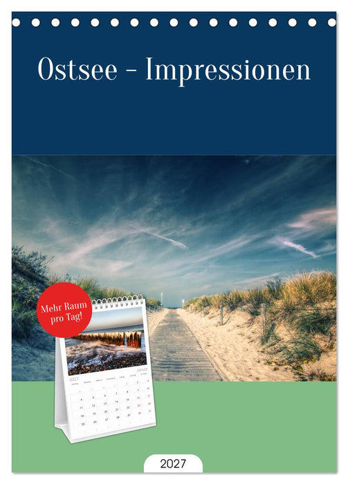 Ostsee - Impressionen (CALVENDO Tischplaner A5H 2027)