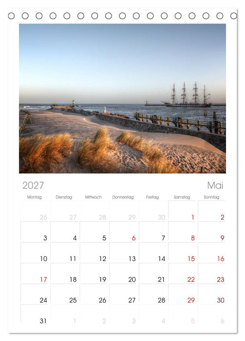 Ostsee - Impressionen (CALVENDO Tischplaner A5H 2027)