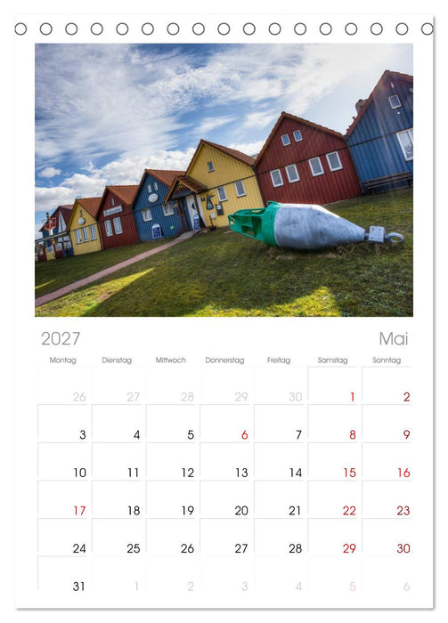 Amrum - Eine farbenfrohe Insellandschaft (CALVENDO Tischplaner A5H 2027)
