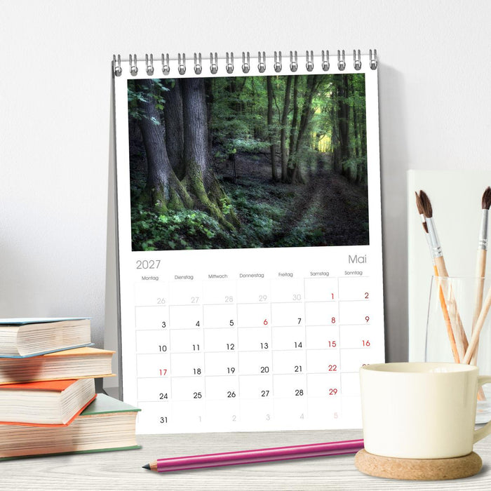 Waldkalender (CALVENDO Tischplaner A5H 2027)