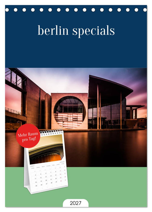 berlin specials (CALVENDO Tischplaner A5H 2027)