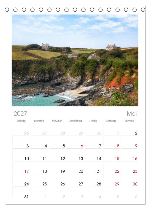 Cornwall (CALVENDO Tischplaner A5H 2027)