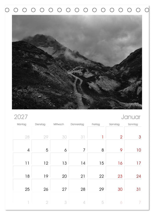 Alpenüberquerung (CALVENDO Tischplaner A5H 2027)